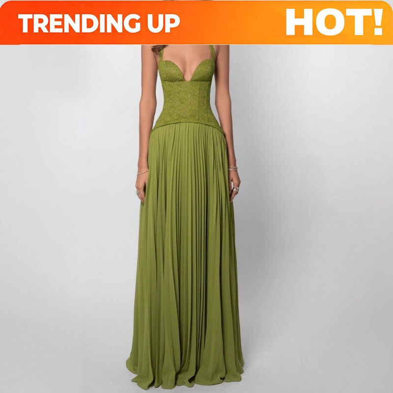 Maxi Dress Halter - Sexy Low Cut Halter Maxi Dress