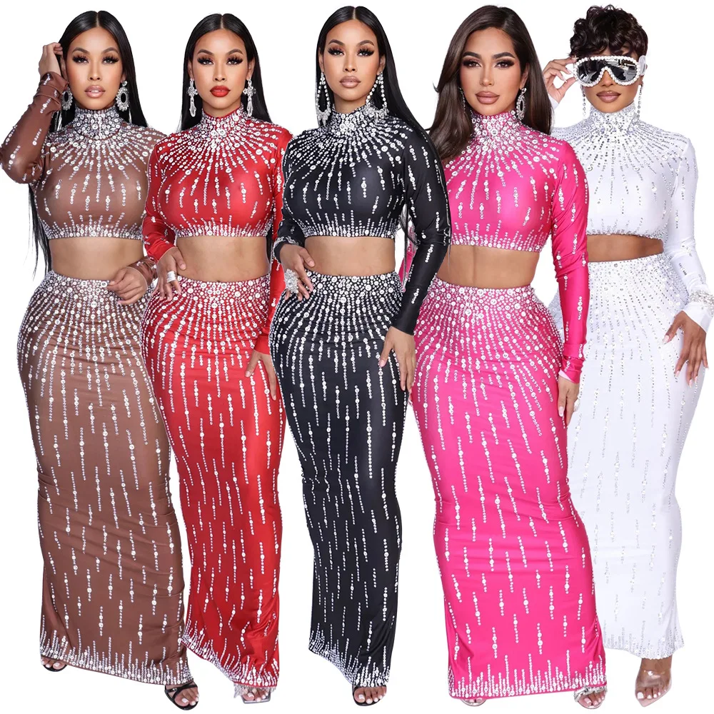 Women Set Street long sleeve P - đánh giá và giá Crop Top Crochet